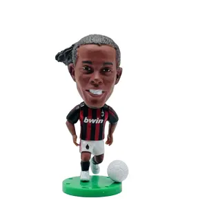 Soccerwe Milan Ronaldinho 7cm Collectible Miniature Action Figure Football Star Figures for Fans & Display