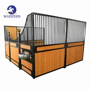 Étable à <span class=keywords><strong>chevaux</strong></span> préfabriquée portable de 10 pieds sur mesure avec toit en acier galvanisé, <span class=keywords><strong>abri</strong></span> extérieur pour bétail - Product Image 2