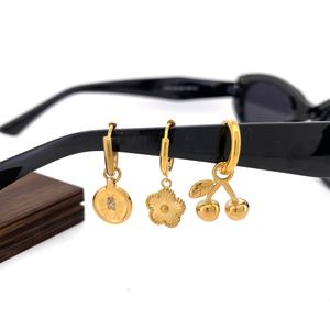 Pendientes Colgantes Desmontables de Acero Inoxidable Chapado en Oro de Varios Estilos, Joyería de Moda Hipoalergénica, Regalo - Product Image 6