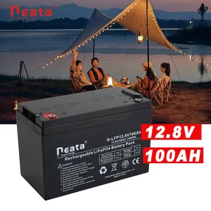 Neata 12v 24v 48V 100ah 200ah 300ah 400ah pack de batterie rechargeable au lithium-ion pour le stockage de l'énergie solaire à cycle profond