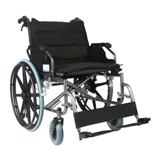 KY951B-56 Kaiyang Hersteller medizinische verstellbare Fuß stütze manuelle Rollstuhl Heavy Duty Steel Manuelle Rollstuhl