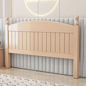 Cabecera de Madera Maciza de Haya Dingyue, Estilo Europeo Minimalista, Cabecera Doble para Cama Tatami, Se Vende por Separado - Product Image 1