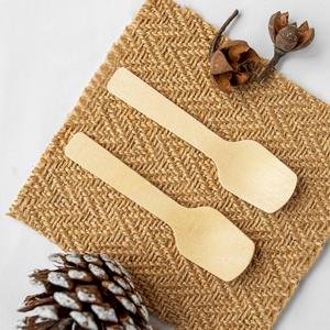 Cuchara de Madera para Helado de 95 mm, Desechable, Ecológica, Biodegradable, con Empaque Personalizado, Venta al por Mayor - Product Image 1