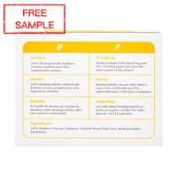 Toalla sanitaria OEM ODM, empresa con comodidad orgánica, degradable, sin sarpullido, biodegradable, personalizada