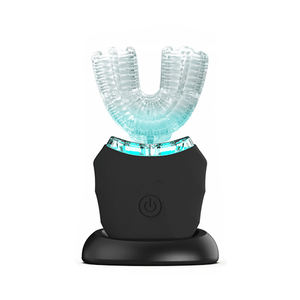 360 °   Spazzolino Elettrico Sonico Wireless a Forma di U con Luce per Sbiancamento Dentale, Setole in Nylon Automatico per Adulti - Product Image 6