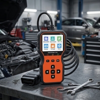 Lector de Códigos OBD2 con Pantalla Digital, Interfaz USB, Compatibilidad Universal, Herramienta de Diagnóstico de Fallas Automotrices para Inspección Completa del Vehículo
