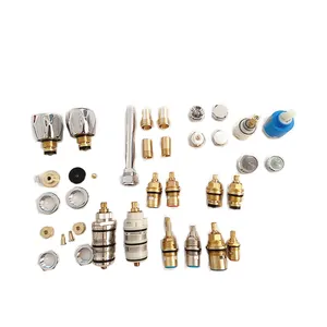 Custom Plumbing Pipe Fittings Brass Cartridge Thermostatic Cartridge Faucet Spare Parts Handles