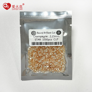 1000 cái/túi cận chiến Kích thước nhỏ màu Cubic zirconia đá sao cắt tròn rực rỡ cắt lỏng CZ - Product Image 5