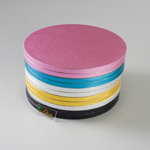 Plateau à gâteau en papier doré personnalisé de 12/14 pouces, base de gâteau ronde, carrée, rectangulaire, en forme de cœur - Product Image 4