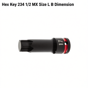 Clé hexagonale 234 1/2 MX Taille L B Dimension - Product Image 2