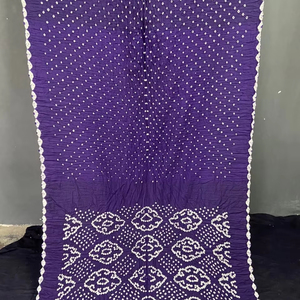Women's Traditional Bandhani Satin Saree Intricate Design Soft <b>Fabric</b> for Weddings Festivals Party Wear <b>Indian</b> Pakistani - Product Image 1