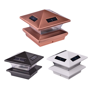 Loyal Solar Lampada da <span class=keywords><strong>Giardino</strong></span> a LED in Rame 6000K, per Esterni IP44, in Plastica, per Palo, Recinzione, Colonna, Tappo Quadrato per Recinzione, Paesaggistica - Product Image 2
