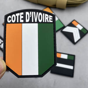 Ngà bờ biển cờ vá đồng phục lớp huy hiệu phụ kiện tùy chỉnh cao su PVC vá - Product Image 4