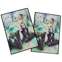Manchon de carte de dessin animé imprimé personnalisé Art holographique Anime YUGIOH pochettes de cartes à collectionner japonaises