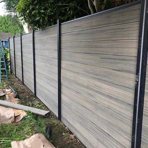 Linyuanwai  New Design Co-extrusion Wpc Fence Customization Garden Fence Fence Panels Outdoor