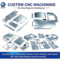 Cache-magnétique EMI RF en aluminium 6061 et Mu-metal fabriqué sur mesure pour PCB et équipements électroniques de communication