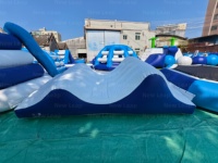 Parc aquatique gonflable flottant hermétique sur mesure avec certification CE pour divertissement aquatique en mer ouverte