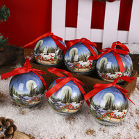 Set di 7 Palline Decorative per Compleanno, Pupazzi di Neve in Schiuma, Ornamenti Appesi, Decorazioni per Albero di Natale, Infrangibili, per Decoupage
