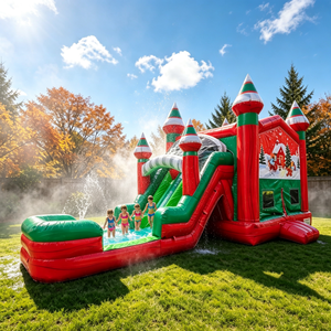 <span class=keywords><strong>Castillo</strong></span> Inflable con Tobogán de Agua, Piscina Infantil, Parque de Diversiones al Aire Libre, Diversión para Jardín de Infancia, Fiesta de Verano - Product Image 6