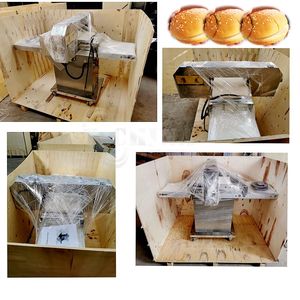 Trancheuses industrielles pour hamburgers Hot Dogs Full & 90% Half Cut <span class=keywords><strong>Hamburger</strong></span> Layer Cake Double Channels Slicer Machine pour restaurants - Product Image 6