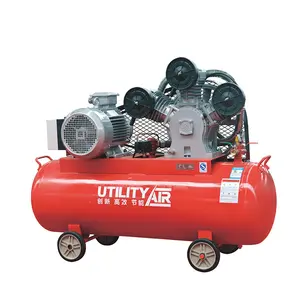 1.5kw 2HP Piston Air Compressor 0.16 M3/Min Movable Belt Driven Air Compressor with 60L Air Receive Tank