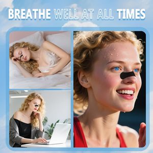 Bandes nasales anti-ronflement (60 unités) – Débloque les voies respiratoires, améliore le sommeil, anti-ronflement, résistantes à la transpiration, patchs hautement adhésifs, doux pour la peau - Product Image 5