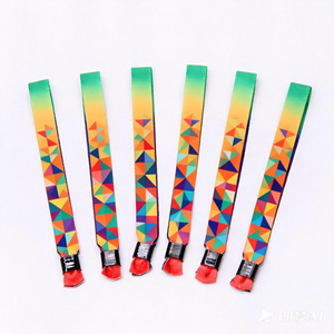 أساور قماشية مرنة مطبوعة بالتسامي مخصصة بالجملة بأسعار رخيصة للفعاليات بدون حد أدنى للطلب مع شعار مخصص - Product Image 4