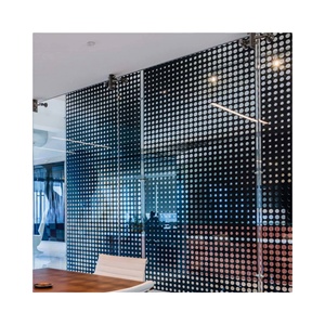 Nhà sản xuất cung cấp PVC tráng nhôm đục lỗ kim loại lưới phân vùng kim loại tường - Product Image 1