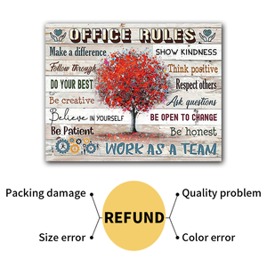 Cita Inspiradora de Ventas Diarias, Reglas de Oficina, Trabaja en Equipo, Impresión en Lienzo, Arte de Pared, Decoración Moderna para Oficina - Product Image 2