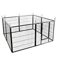 Platzsparender Großer Metall-Hundezwinger für Draußen, Günstig und Hochwertig, 10x10x6 Fuß