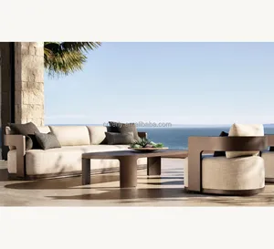 Leisure Outdoor Aluminium Patio Furniture Set Garden Sofas Swivel Chair