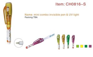 Mini Bolígrafo Secreto OEM con Luz UV, Bolígrafo Invisible Mágico para Mensajes <span class=keywords><strong>Secretos</strong></span>, Marcador Textil, Tinta Invisible UV que Desaparece en Tela - Product Image 2