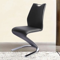 Meubles de salle à manger modernes nordiques chaise en cuir PU de luxe avec Banquet en forme de Z 2 pièces matériaux de velours en tissu léger de bureau