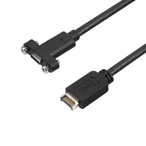 Cable de extensión Usb3.1 tipo E a tipo C, 0,5 m, 10Gbps, 100W, transferencia de datos y energía para chasis de ordenador, I O Shield - Product Image 3