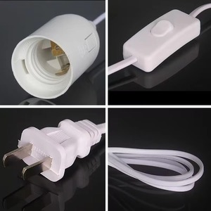 Câble d'alimentation EU 1,8 m avec interrupteur et douille E27 pour ampoules LED suspendues, luminaires et suspensions - Product Image 5