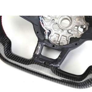Volante Deportivo Personalizado de 3 Radios y 50MM con Agarre LED de Fibra de Carbono para VW <span class=keywords><strong>Golf</strong></span> 7/<span class=keywords><strong>GOLF</strong></span> GTI <span class=keywords><strong>R6</strong></span> R MK7/MK6/MK5 - Product Image 2