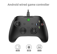 Manette filaire avec joysticks et gâchettes à effet Hall, manette de jeu avec Turbo T-A102L, double vibration, compatible avec PC, TV BOX, TÉLÉPHONE