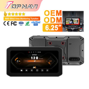 6.25インチ新しいOEM防水高推奨IPSタッチスクリーンオートバイカープレイナビゲーターBSD機能付き2K DVRカメラTPMS - Product Image 6