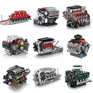 Modèle de voiture <span class=keywords><strong>King</strong></span> Car V8, ensemble mécanique, blocs de construction, <span class=keywords><strong>jouet</strong></span> de construction unisexe, plastique ABS - Product Image 2