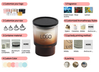 Bougies parfumées à la cire de soja Offre Spéciale de neuf-pack, bougies parfumées de luxe léger, boîte-cadeau de bougies parfumées créatives romantiques.