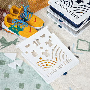 Bandeja de almacenamiento de plástico plegable grande para armario, organizador de armario, apilable, plegable, camisa, tablero de recibos, bolsa divisora de dormitorio - Product Image 6