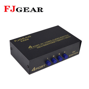 FJGEAR tv adopteur <span class=keywords><strong>AV</strong></span> RCA commutateur 4 ports pour TV PS2 PS3 rac commutateur ps2tv <span class=keywords><strong>av</strong></span> - Product Image 3