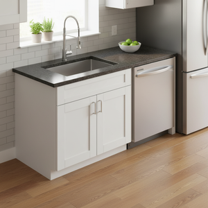 Mobile da Cucina Bianco Stile Shaker Sunique Sydney, Pannello MDF, Design Moderno SW-SB30 - Product Image 3