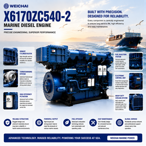 <span class=keywords><strong>Moteur</strong></span> diesel marin en ligne à 6 cylindres WEICHAI série 6170 X6170ZC540-<span class=keywords><strong>2</strong></span> pour navires de service offshore et services de bateaux pilotes - Product Image 4