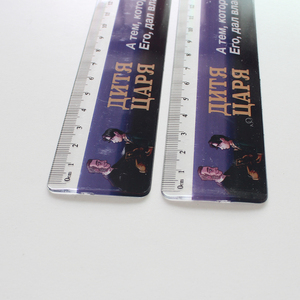 Righello dritto in plastica personalizzato con Logo personalizzato da 30cm - Product Image 3