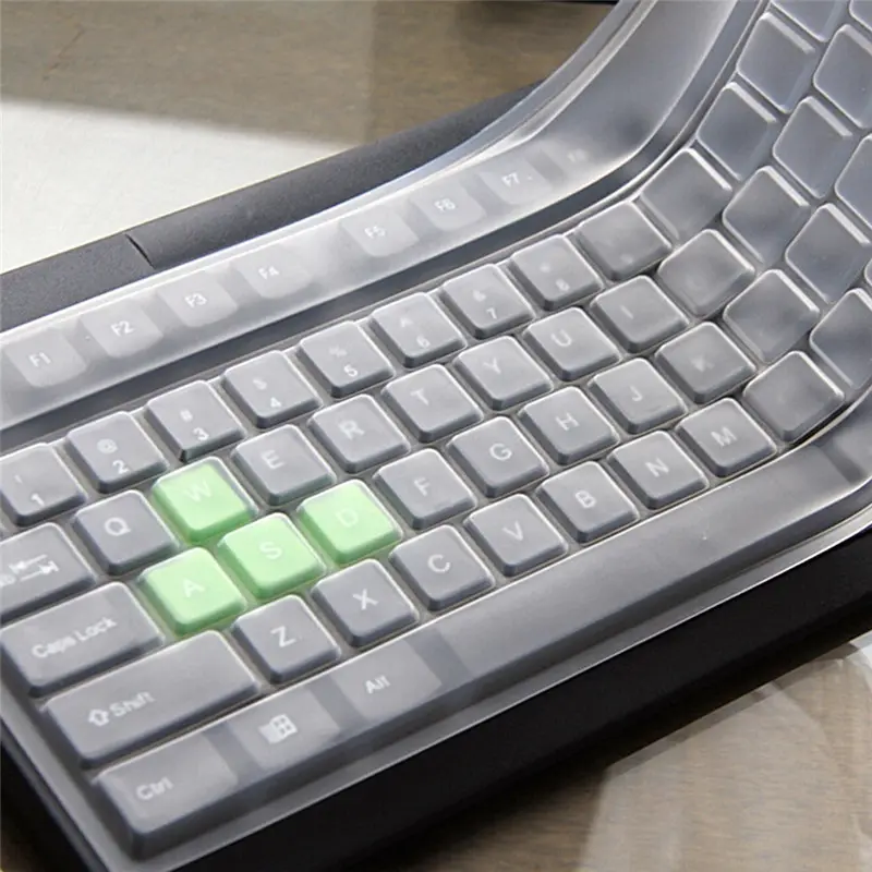 Proveedor de TikTok, cubierta Universal de silicona para teclado de ordenador de escritorio, cubierta protectora de piel, cubierta de película FBA, envío gratuito de código de barras OEM