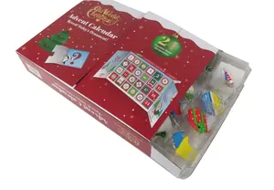 2022 Großhandel Advents kalender Box Mit Blister Verpackung Für Weihnachts geschenk Advents kalender Verpackungs box