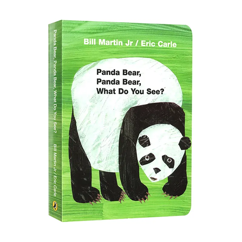 Eric Carle çocuk kitabı Panda ayı, ne görüyorsun? Karton kitap