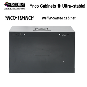 Tủ máy chủ mạng 19 inch gắn tường ynco 9U với cửa kính 600*450 giá thép cho sản phẩm Chứng Khoán trung tâm dữ liệu - Product Image 5