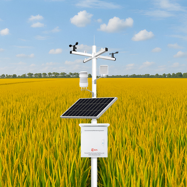 Hunan Rika Electronic Tech Co., Ltd. Rk900-01 Tripod AWS 14 in 1 Agricultural Automatic Weather Station with Rain Gauge Sensor